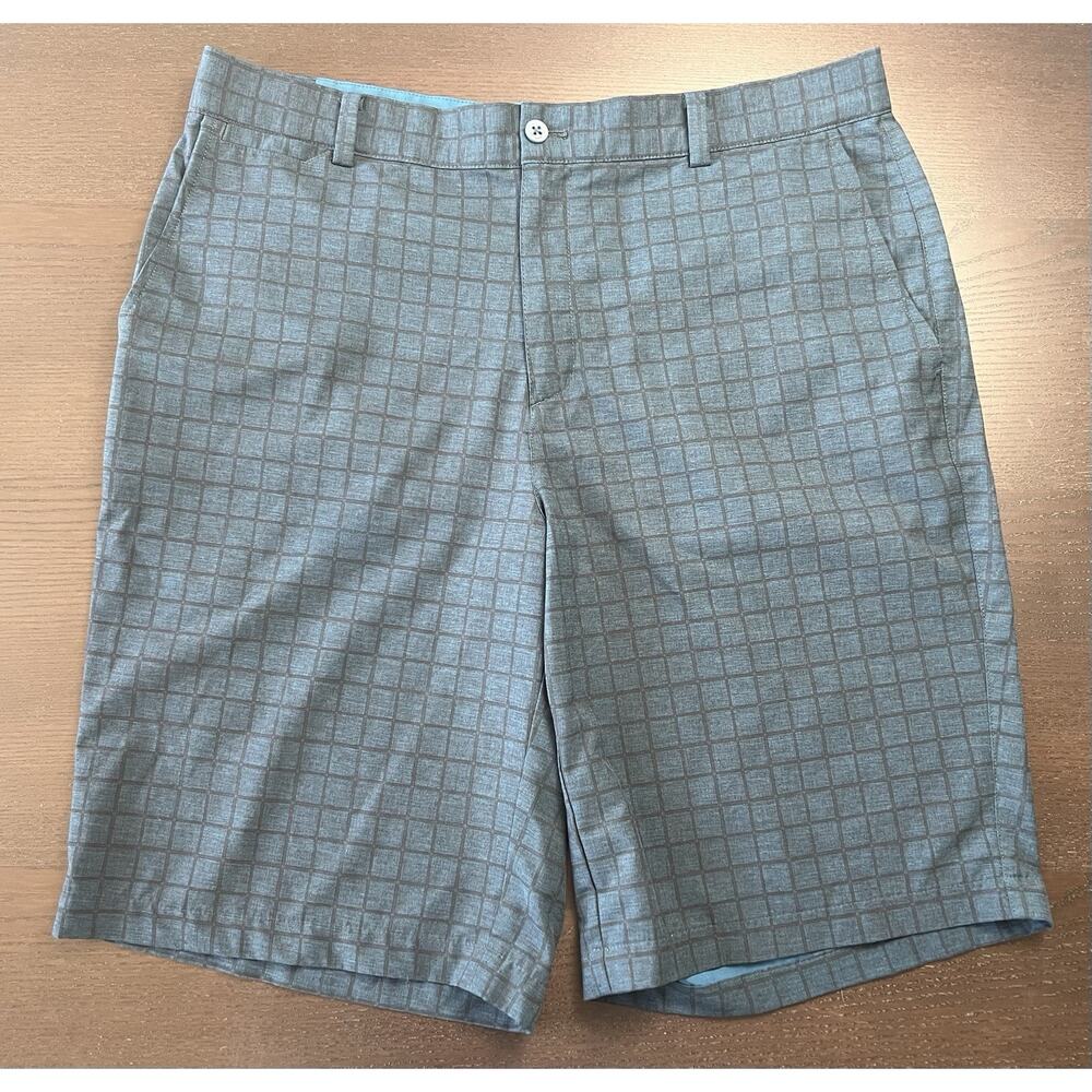 Nike Dri-Fit Performance Stretch Golf Shorts Blue & Black Check Men’s Size 34